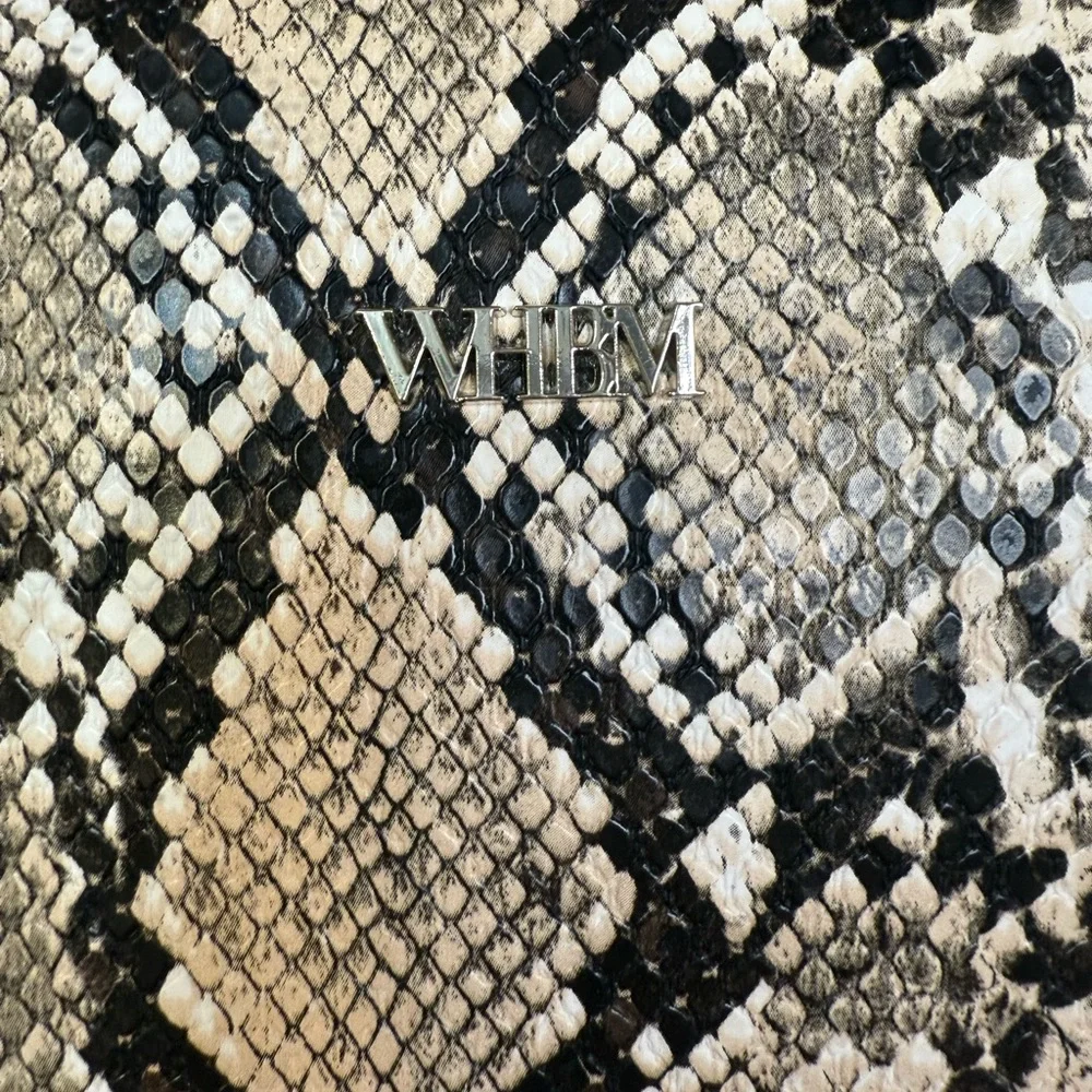 White House Black Market Snake Print Laptop Bag
